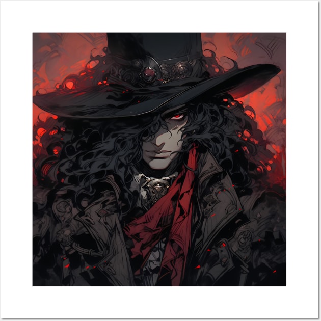 Hunters of the Dark: Explore the Supernatural World with Vampire Hunter D. Illustrations: Bloodlust Wall Art by insaneLEDP